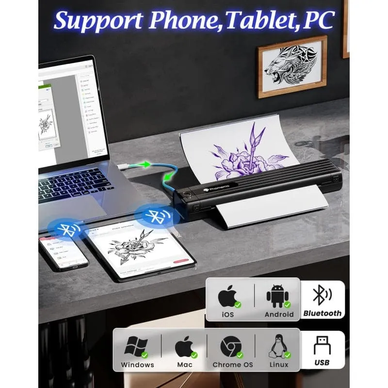 Phomemo TP83 Wireless Tattoo Stencil Printer
