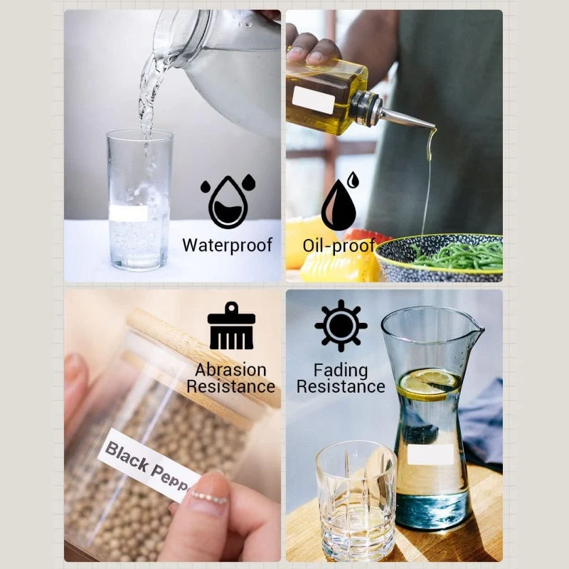Phomemo 20mmx6m Transparent Adhesive Continuous Thermal Label for D50
