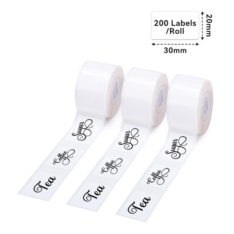 Phomemo 20x30mm White Adhesive Thermal Label for D50