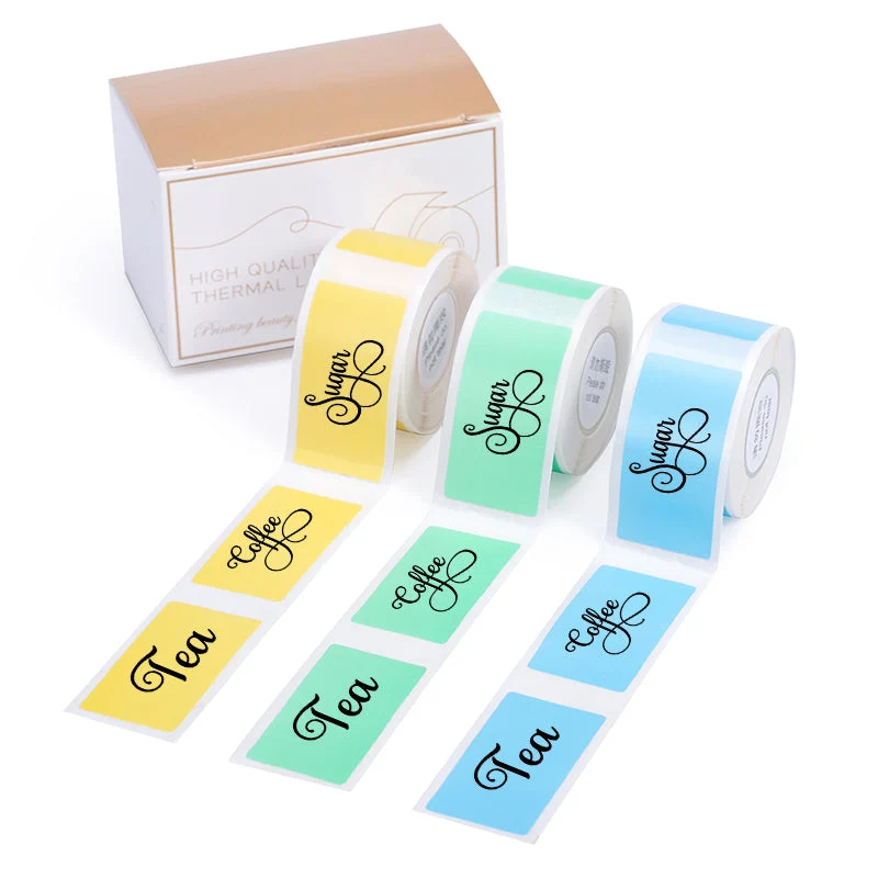 Phomemo 20x40mm Yellow&Blue&Green Adhesive Thermal Labels for D50
