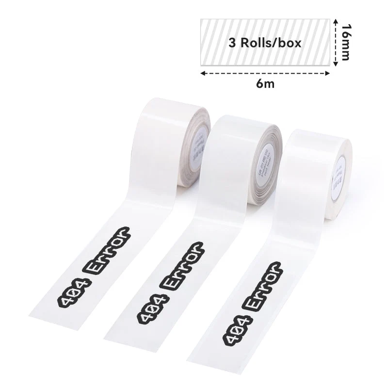 Phomemo 16mmx6m Transparent Continuous Thermal Adhesive Label for D50
