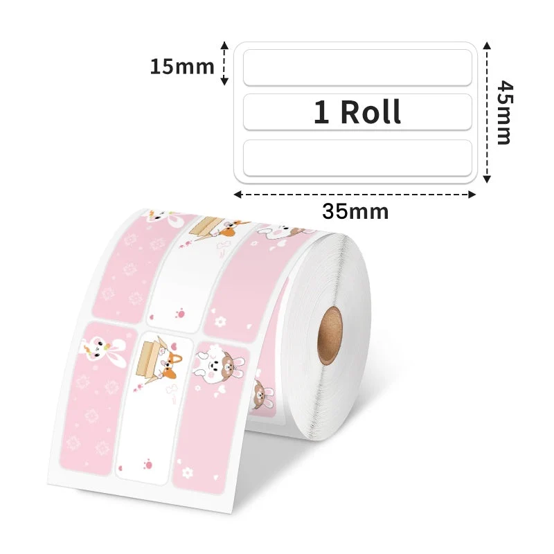 Phomemo 35x15mm Pattern Name Thermal Label For M110/M120/M200/M220/M221/M150