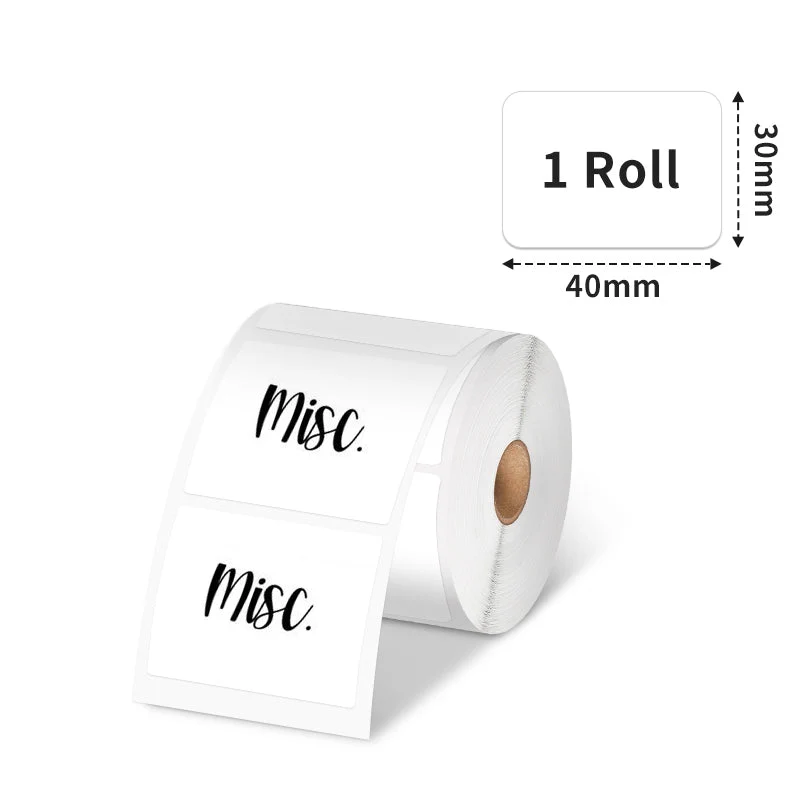 Phomemo 30x40mm White Thermal Label for M110/M120/M200/M220/M221/M150