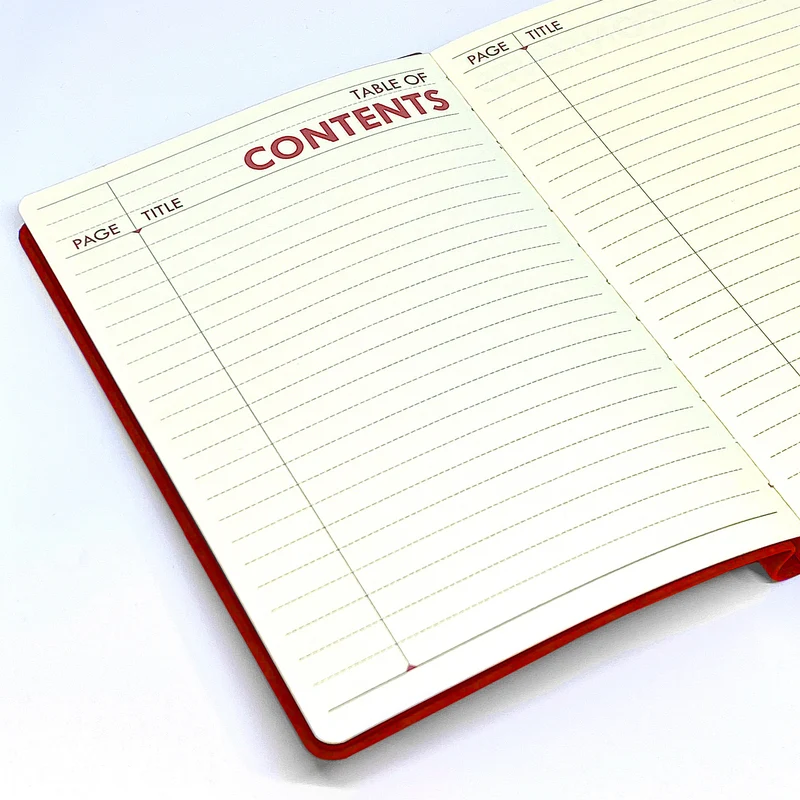 CASPIAN | Royal Red - A5 Lined Journal - Soft Cover