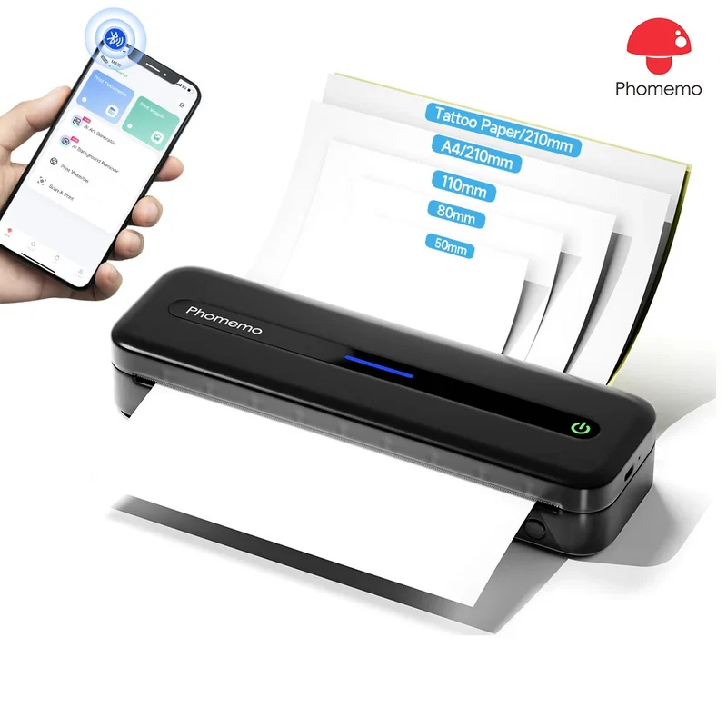 Printiup Core – Imprimante Thermique Portable Sans Encre A4 & Letter – Bluetooth Sans Fil