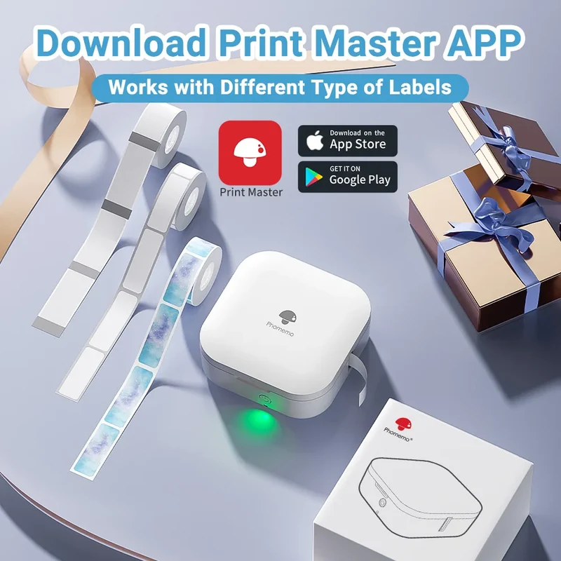 Printiup Label Mini – Étiqueteuse Thermique Portable Bluetooth 15 mm – Maison & Organisation