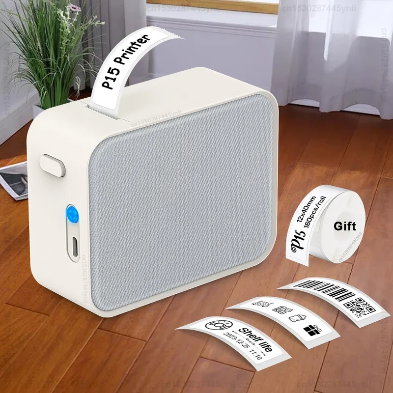 Printiup Label Pocket – Étiqueteuse Thermique Portable Bluetooth 15 mm – Bureau & Étudiants