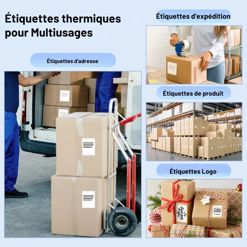 Printiup Label Rose - Imprimante Thermique Étiquettes 4x6 Bluetooth – Compacte & Économique – Compatible iPhone, Android, Mac & Windows