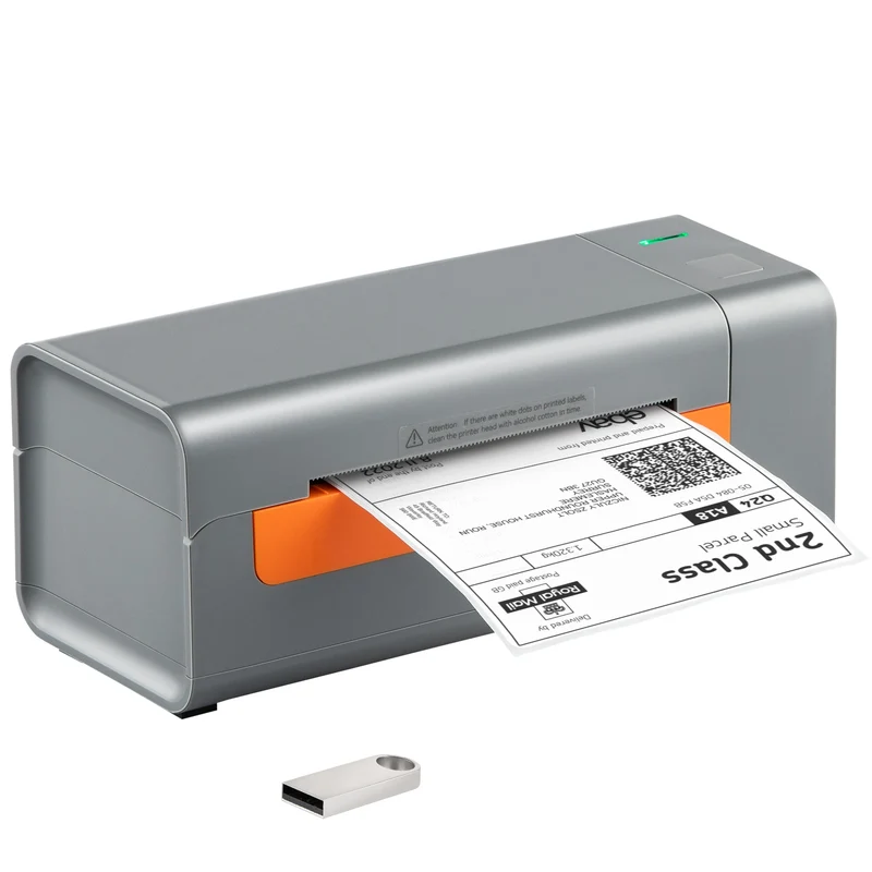 Imprimante Thermique Étiquettes 4x6 – Spéciale Expédition E-commerce – Sans Encre – Compatible Windows & Mac