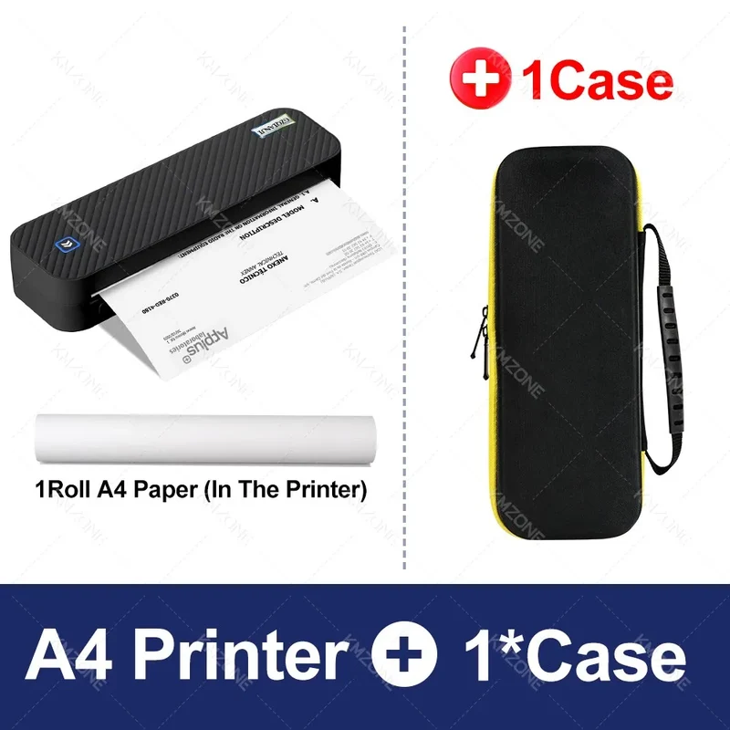 Printiup A4 Max – Imprimante Thermique portable Premium – Bluetooth Sans Encre – Impression Documents & Photos (Maison, Bureau, École, Voyage)