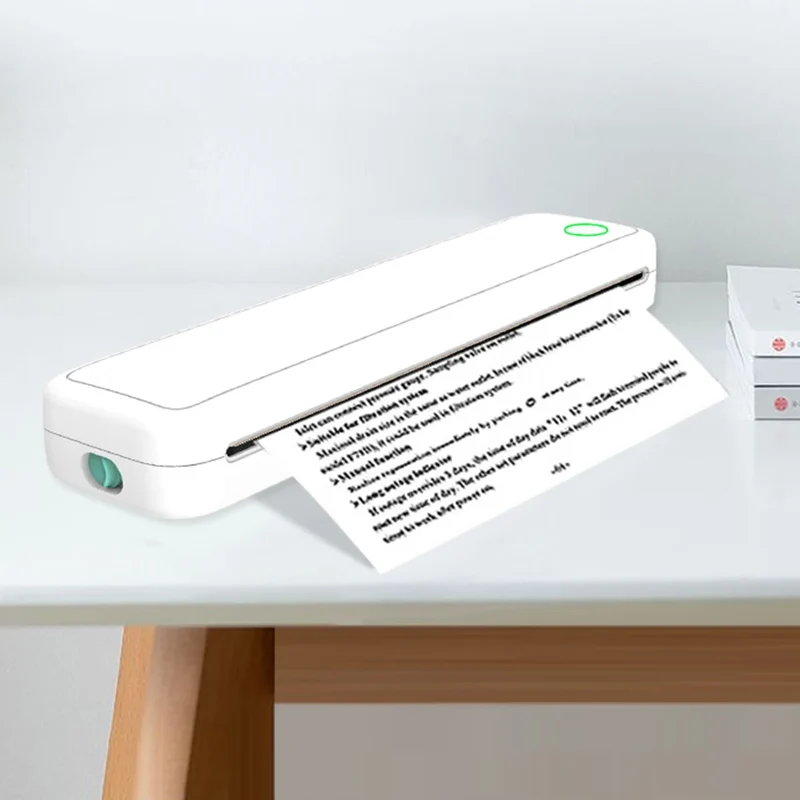 Printiup A4 Pro – Imprimante Thermique Wi-Fi & USB-C Mobile – Bluetooth Sans Encre – Mini Imprimante Mobile avec Papier Inclus pour Bureau & Maison