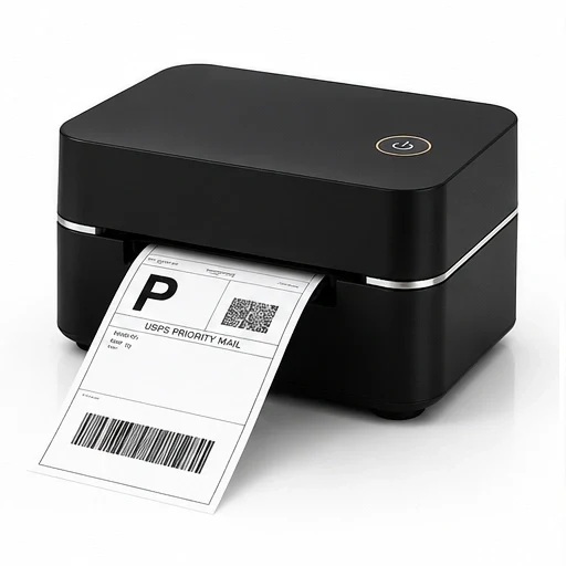 Pack Business – Imprimante Thermique + 500 Étiquettes + Support + 5 Pochettes d'Expédition