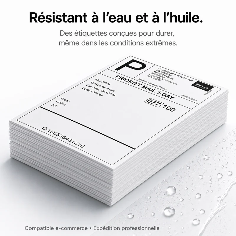 Étiquettes Thermiques 100×150 mm (4×6) – Expédition Colis