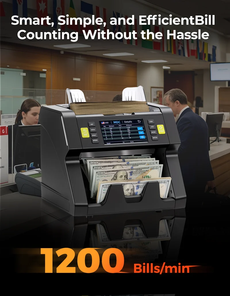MUNBYN IMC21 Mixed Bill Money Counter