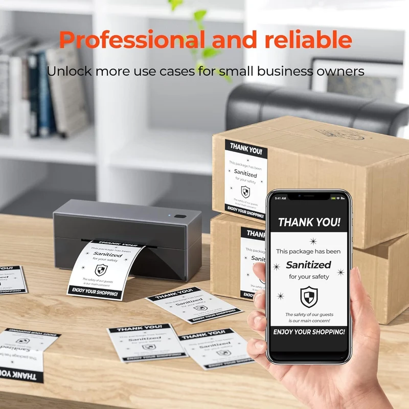 MUNBYN 4x6 Direct Thermal Shipping Roll Labels Kit
