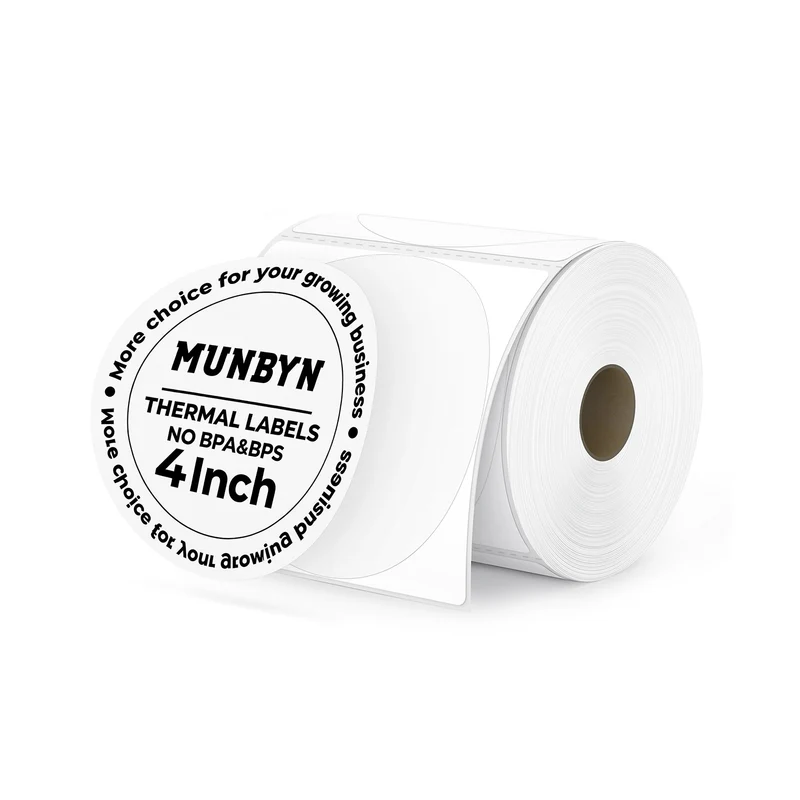 MUNBYN 4"x 4" Generic Thermal Labels for Small Business & Bakery