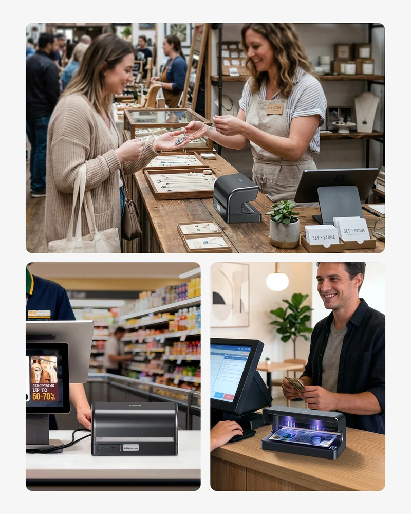 MUNBYN IMC26 Money Detector for Business Cash Verification