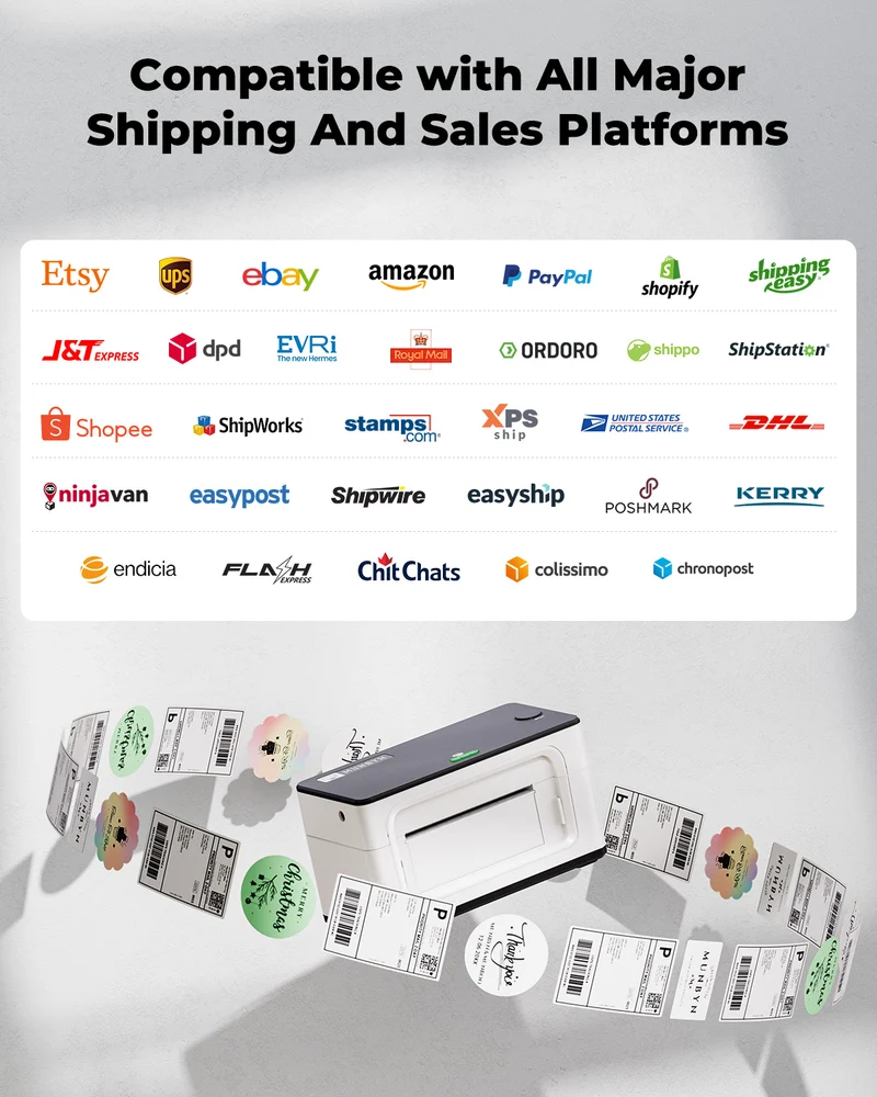 MUNBYN RealWriter 941BP 300DPI Printer & 4x6 Labels Etsy Shipping Ultra HD Kit