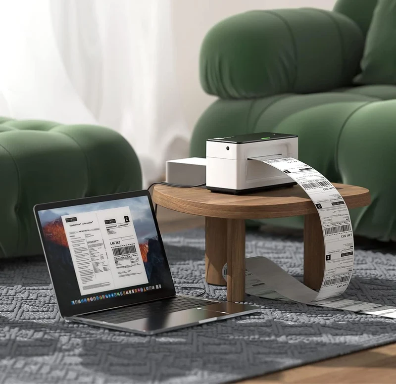 MUNBYN RealWriter 941B Bluetooth Printer & Blue Printing Labels TikTok Product Classic Kit