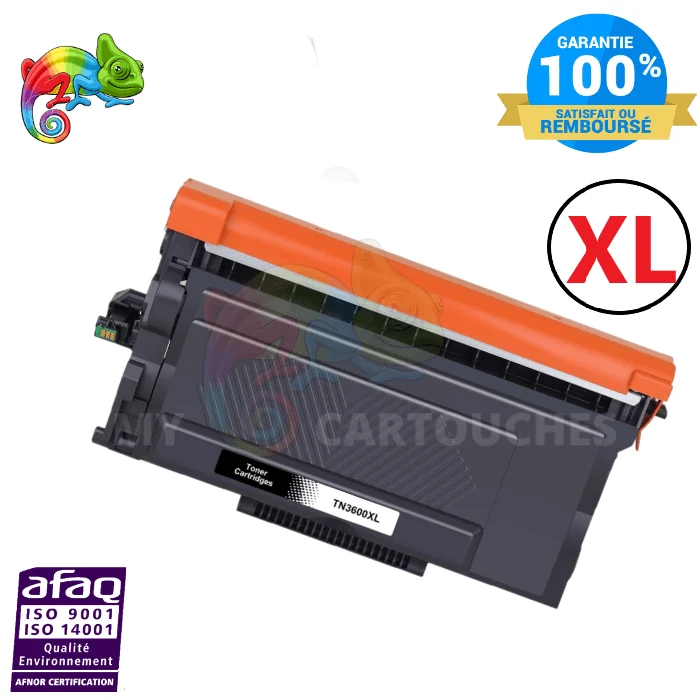 Toner Brother TN-3600XL Noir: HL-L5210DW, MFC-L5710DW, MFC-L6710DW