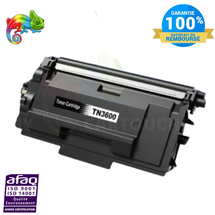 Toner Brother TN-3600 Noir — HL-L5210DW, MFC-L5710DW, MFC-L6710DW