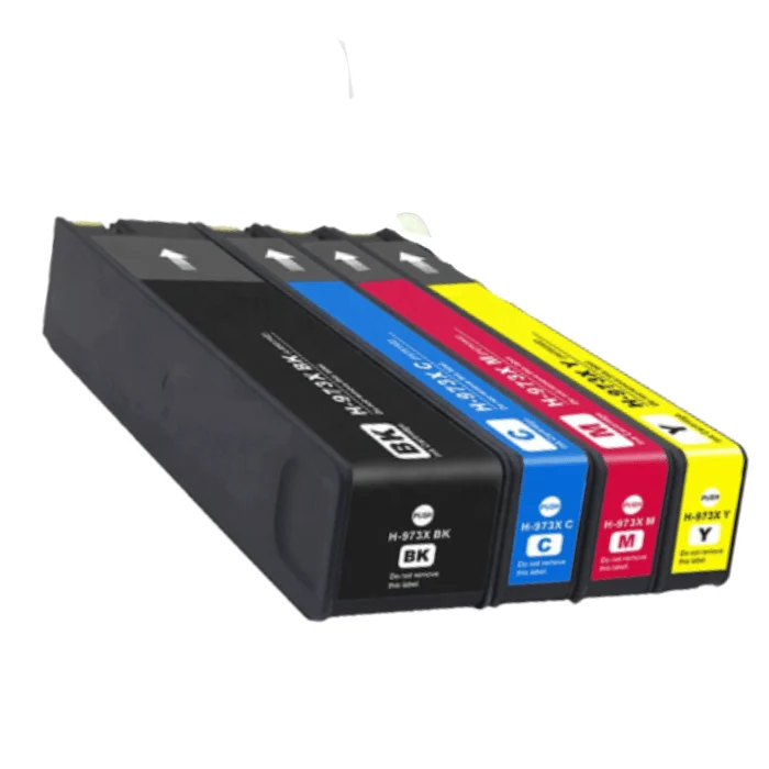 Pack 4 Cartouches HP 973 XL: PageWide Pro 452dw, 477dw