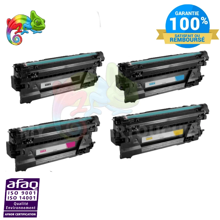 Pack 4 Toners HP 656X: Color LaserJet Enterprise M652, M653