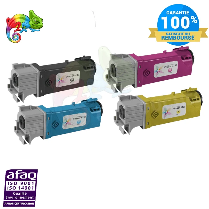 Pack 4 Toners Xerox Phaser 6130: Phaser 6130 N, 6130 V N