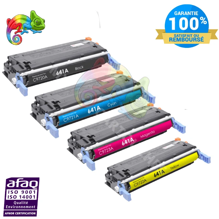 Pack 4 Toners HP 641A: Color LaserJet 4600, 4650 DN