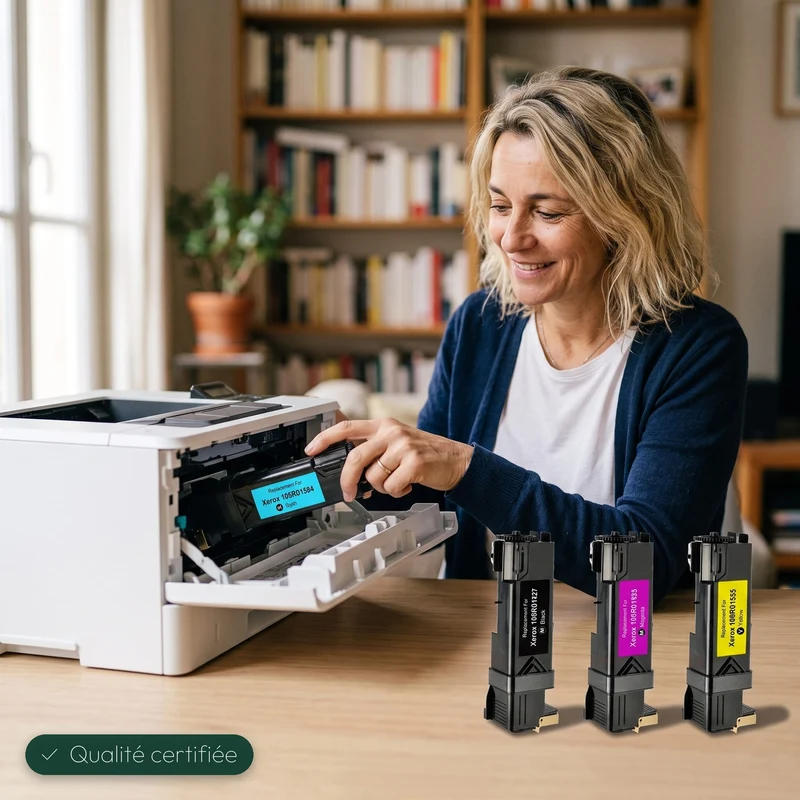 Pack de 4 toners laser Xerox Phaser 6500/6505 compatible