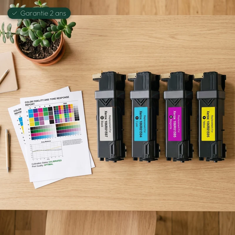 Pack de 4 toners laser Xerox Phaser 6500/6505 compatible
