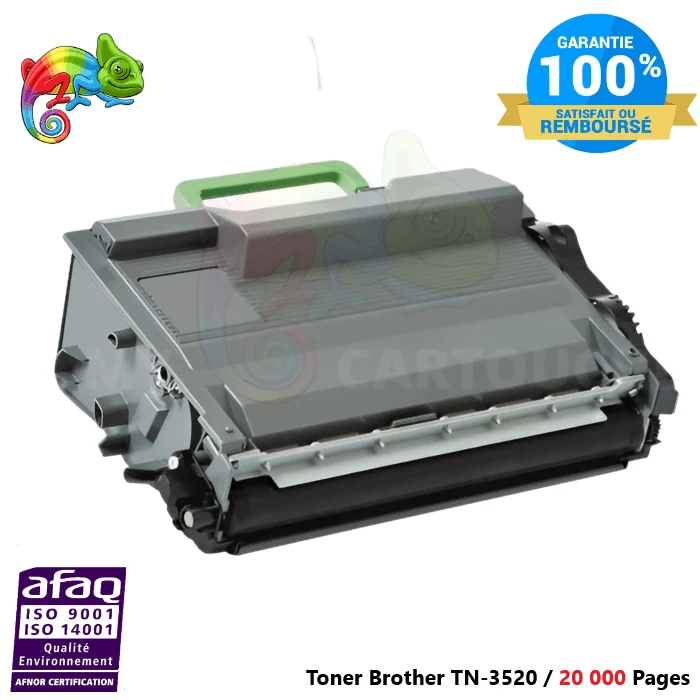 Toner Brother TN-3520 Noir: HL-L6400DW, MFC-L6900DW, MFC-L6800DW