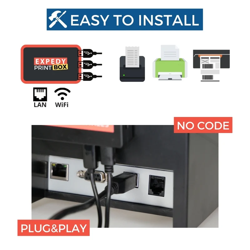 Adaptateur USB Ethernet Cloud Print