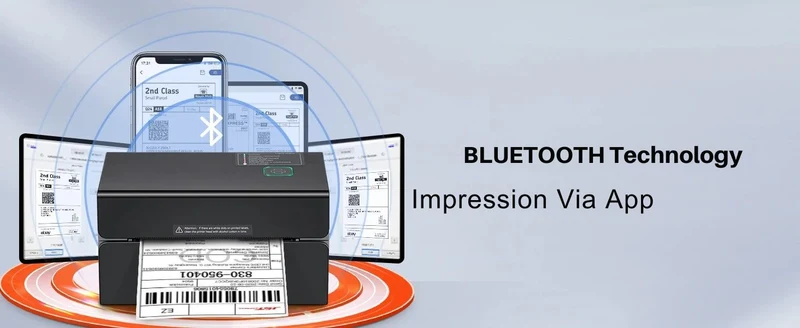 Printiup Label Edge PRO – Imprimante Thermique Étiquettes 4x6 – Bluetooth & USB