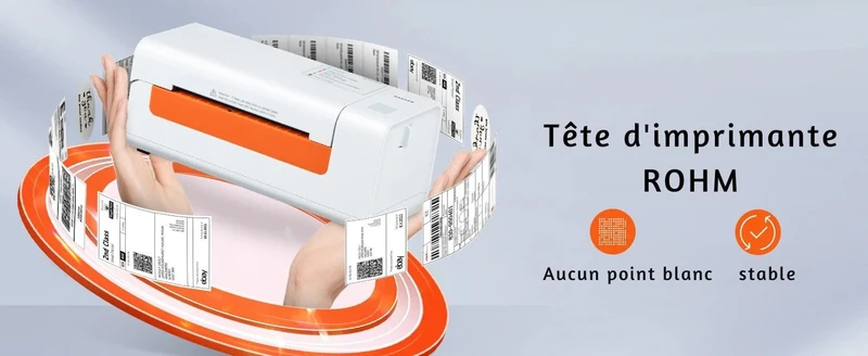 Printiup Label Smart – Imprimante Thermique Étiquettes 4x6 – USB