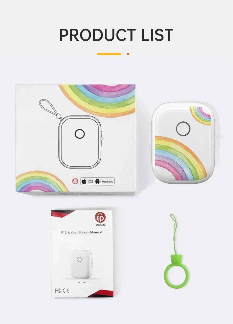 Printiup Label Go – Étiqueteuse Thermique Portable Bluetooth 14 mm – Créateurs & DIY