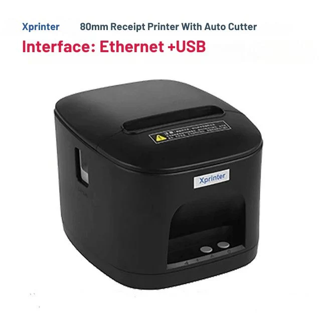 Printiup POS Max - Imprimante Thermique Caisse 80 mm – Auto-Cutter – USB & LAN – Haute Résolution