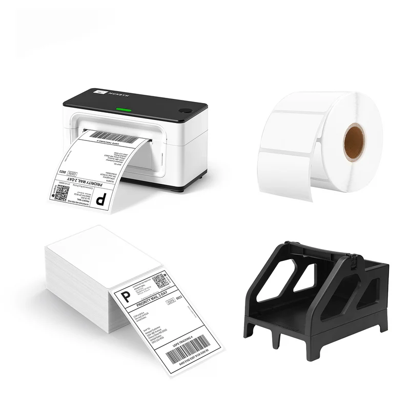 MUNBYN RW941AP AirPrint Thermal Label Printer Kit for All-in-One Labelling