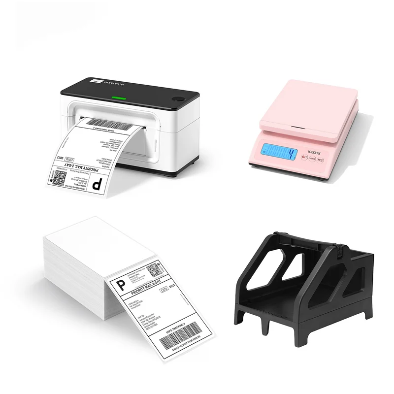 MUNBYN RW941AP AirPrint Thermal Label Printer Kit for All-in-One Labelling