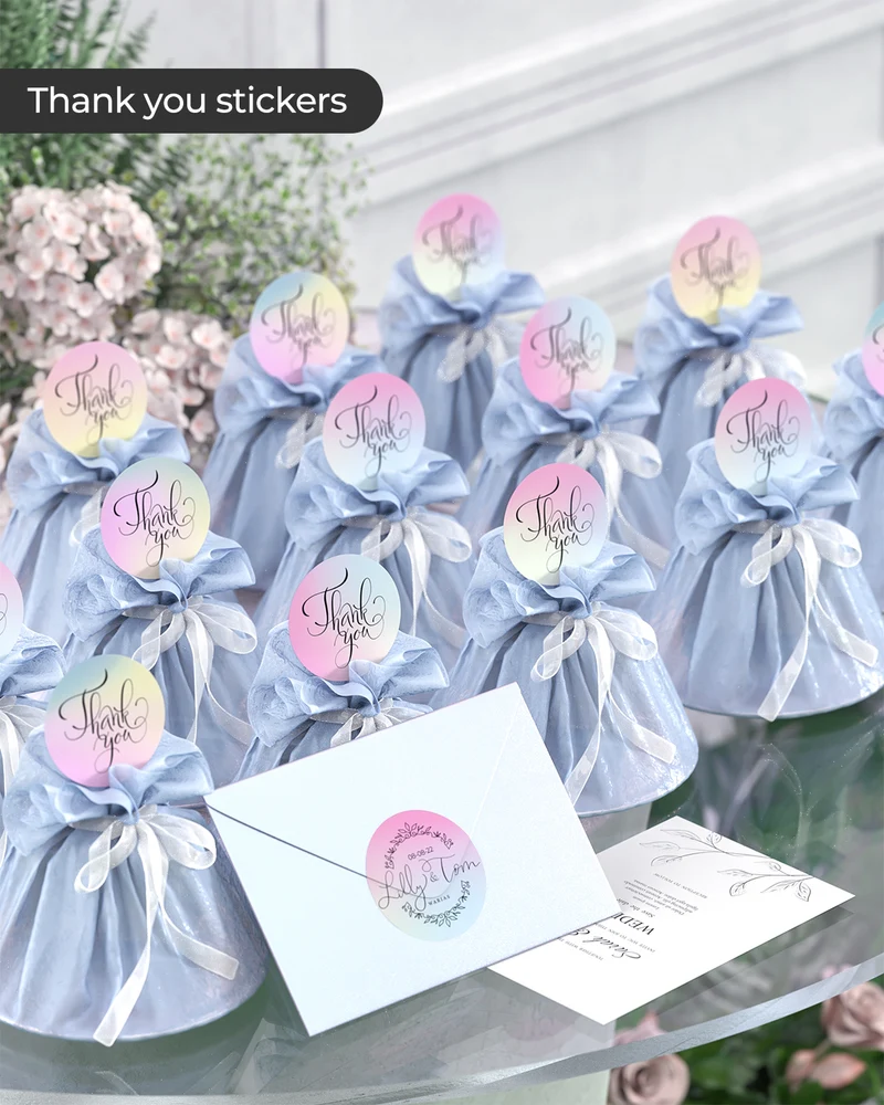 MUNBYN 2" Colour Gradient Thermal Labels for Branding and Packaging