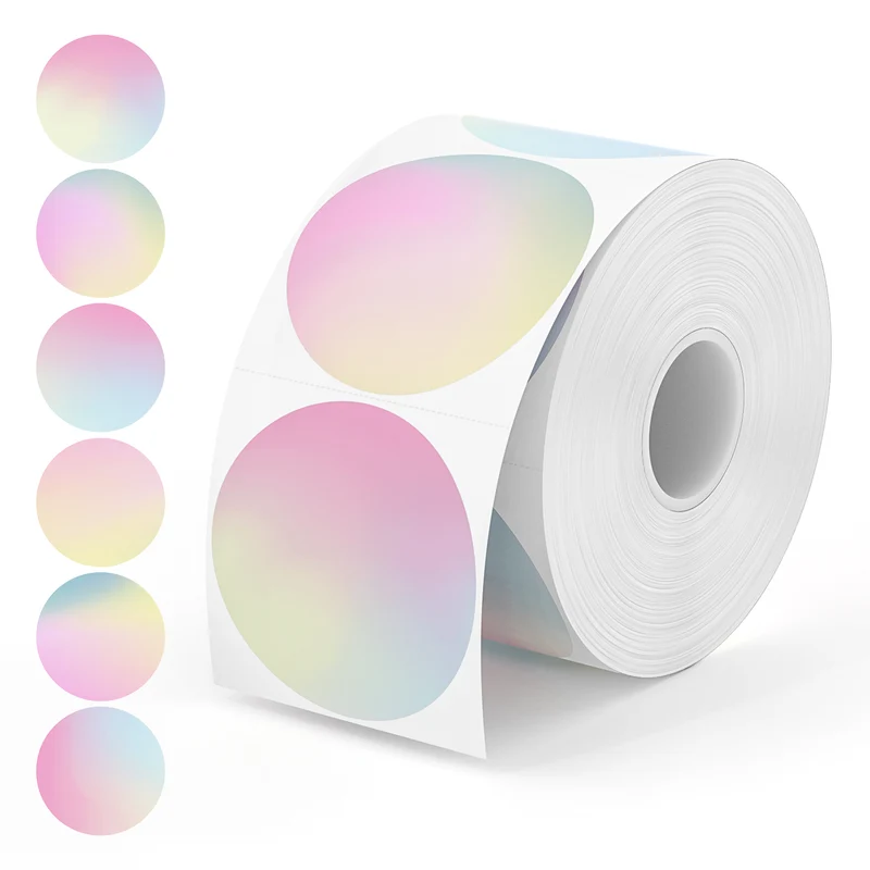 MUNBYN 2" Colour Gradient Thermal Labels for Branding and Packaging