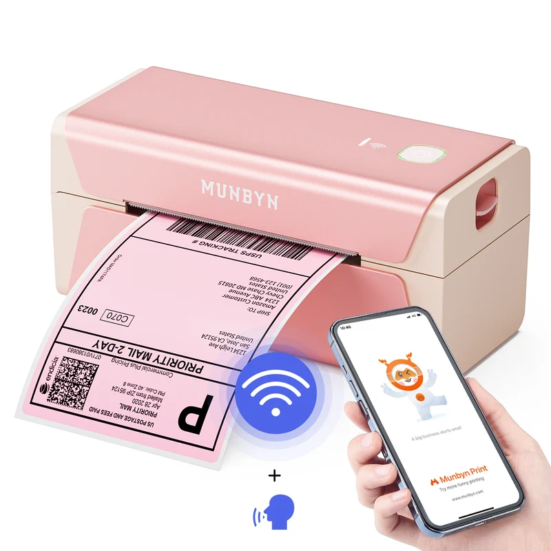 MUNBYN RW401AP 300DPI AirPrint Thermal Label Printer for Premium Product Labels