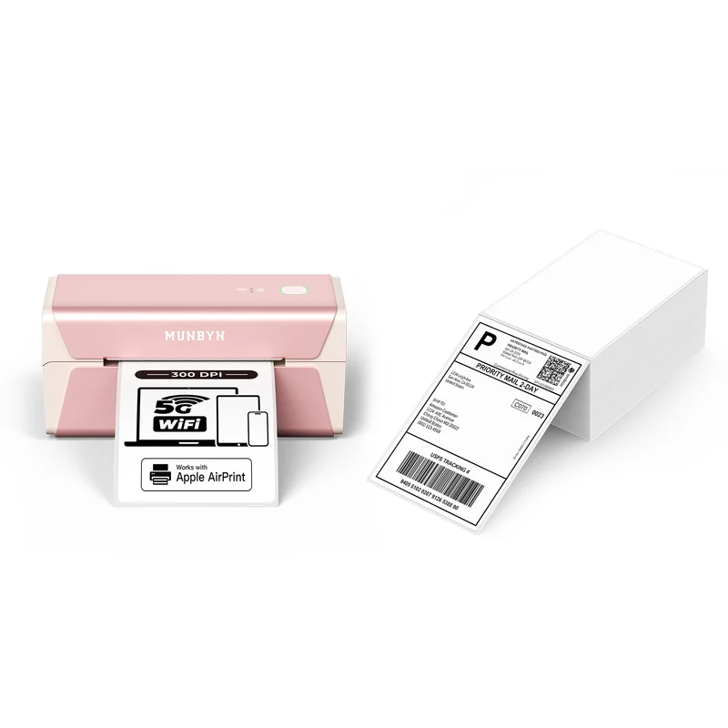 MUNBYN RW401AP 300DPI AirPrint Thermal Label Printer for Premium Product Labels