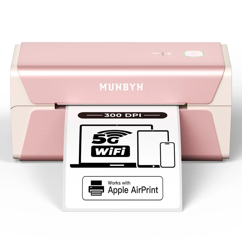 MUNBYN RW401AP 300DPI AirPrint Thermal Label Printer for Premium Product Labels