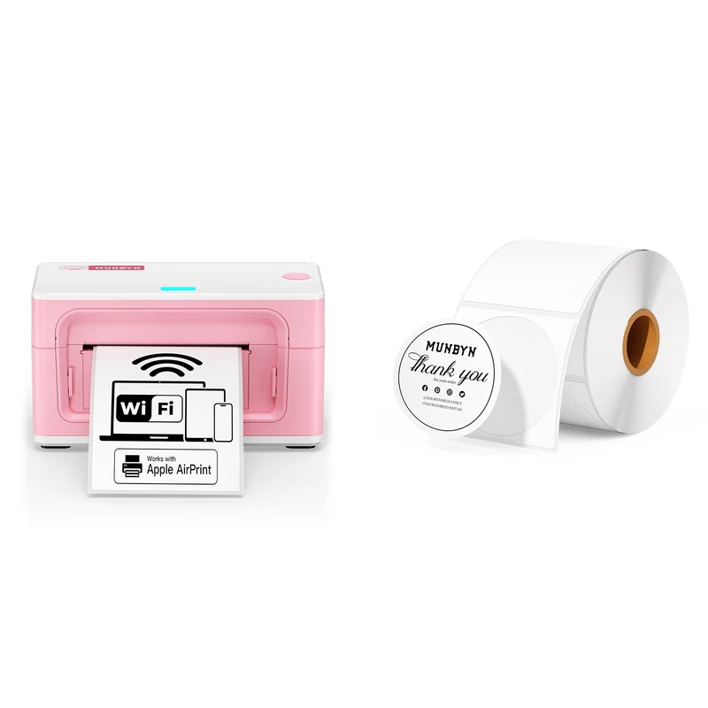 MUNBYN RW941AP AirPrint Thermal Label Printer for All-in-One Labelling