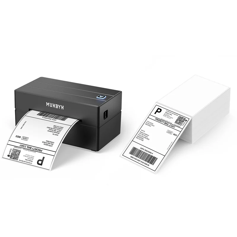 MUNBYN RW130B Bluetooth Thermal Label Printer for Starter Shipping and Basic Labels