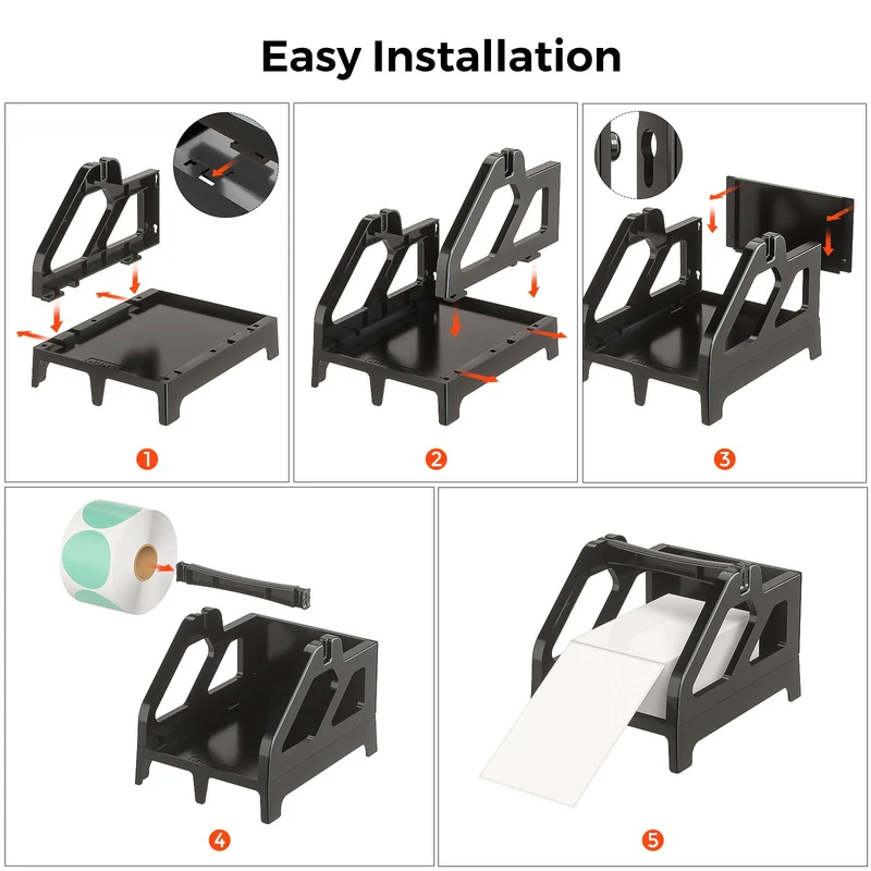 MUNBYN ILH01 Roll and Fan-Fold Label Holder for Shipping Labels