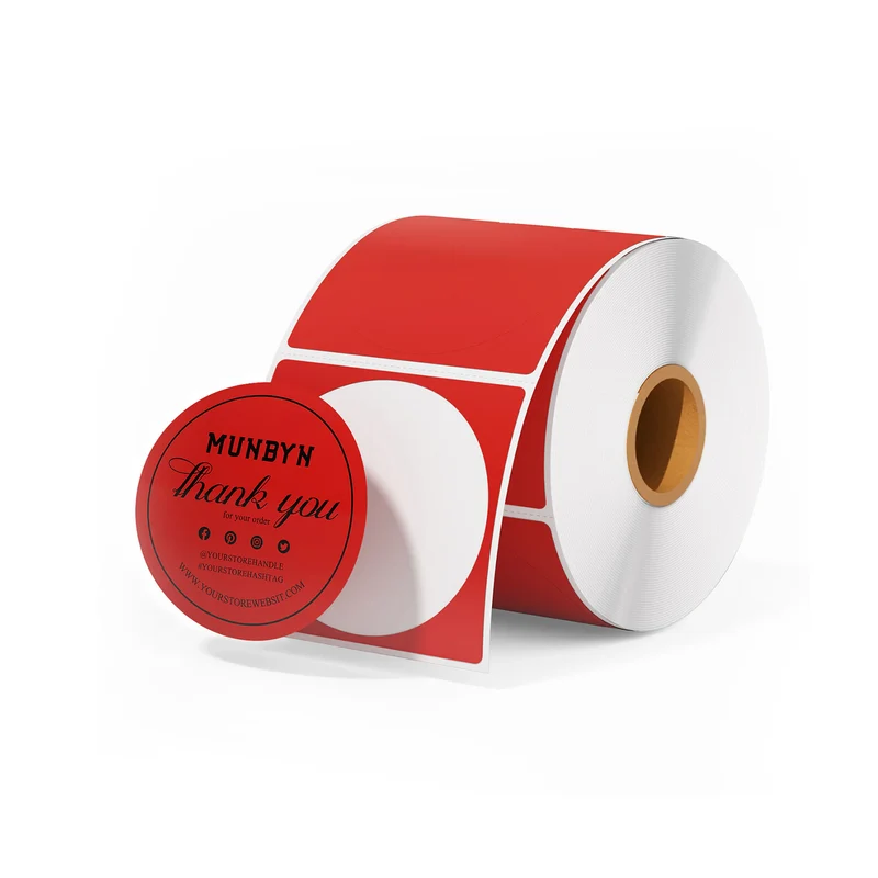 MUNBYN 2" Circle Direct Thermal Labels for Product, Logo and Multi-Purpose Stickers