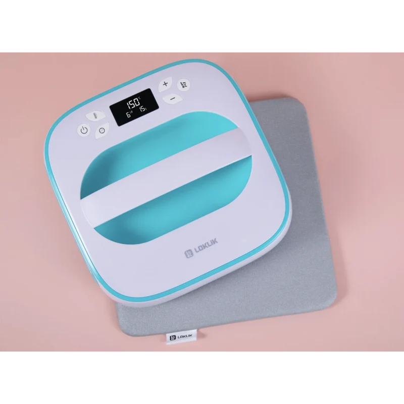 LOKLiK Kit de Démarrage pour Mini & Easy Heat Press - Tapis, Téflon et HTV