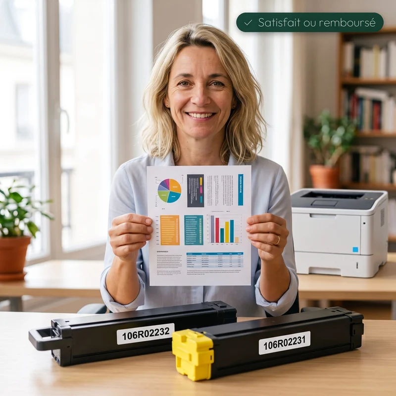 Pack 4 Toners Xerox 6600 Noir Cyan Magenta Jaune — Phaser 6600 DN, WorkCentre 6605